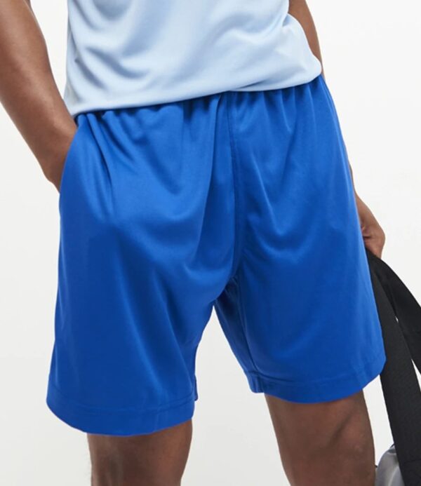 WH-BLANK-SH-UN-RoyalBlue-model-front Sport Shorts, Royal Blue