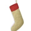 WH-BLANK-ST-UN-NaturalRed-front Christmas Stocking, Natural Red