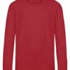 WH-BLANK-SW-KD-FireRed-front Kids Sweatshirt, Fire Red