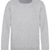 WH-BLANK-SW-KD-HeatherGrey-front Kids Sweatshirt, Heather Grey