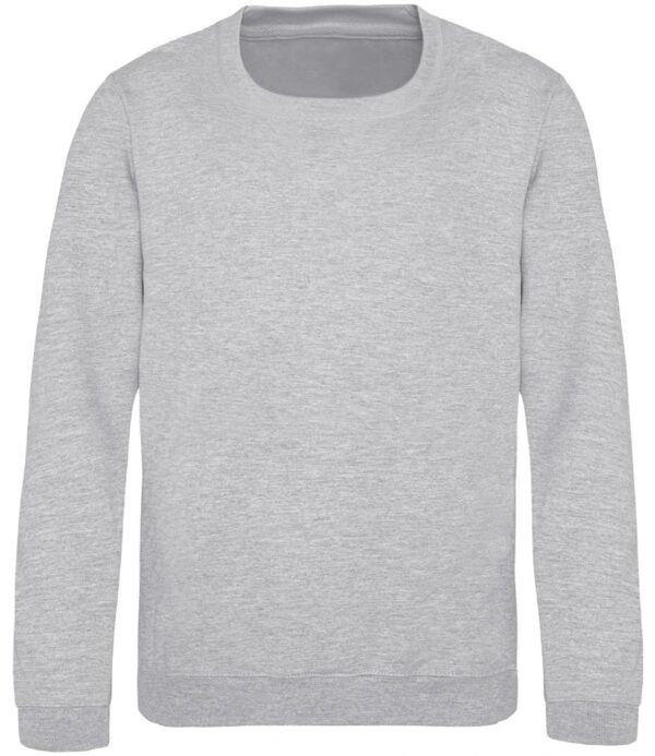 WH-BLANK-SW-KD-HeatherGrey-front Kids Sweatshirt, Heather Grey