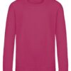 WH-BLANK-SW-KD-HotPink-front Kids Sweatshirt, Hot Pink
