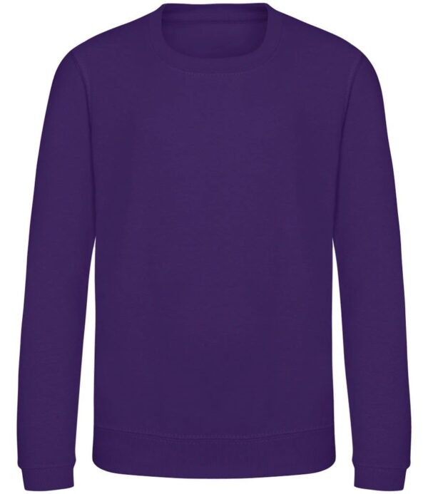 WH-BLANK-SW-KD-Purple-front Kids Sweatshirt, Purple
