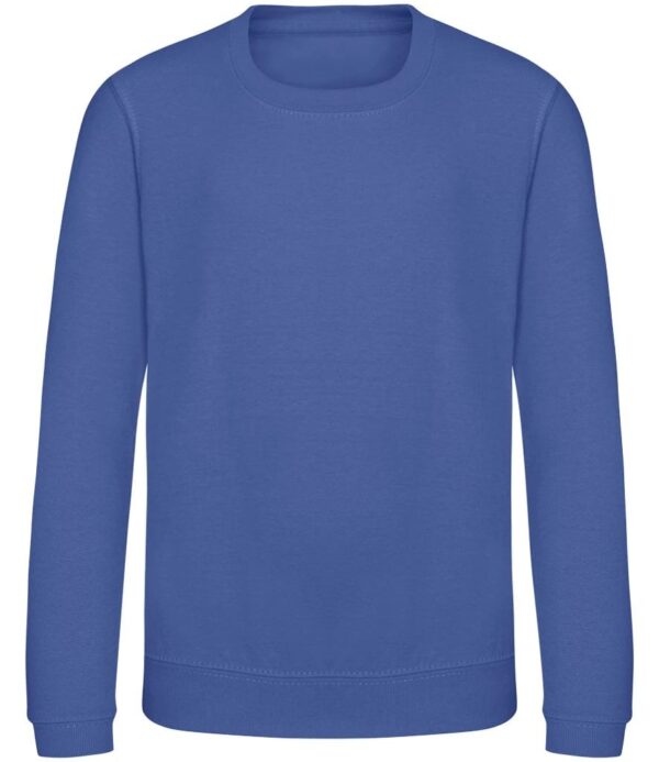WH-BLANK-SW-KD-RoyalBlue-front Kids Sweatshirt, Royal Blue