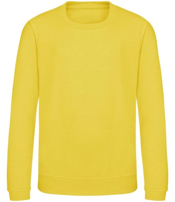 WH-BLANK-SW-KD-SunYellow-front Kids Sweatshirt, Sun Yellow