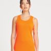 WH-BLANK-TK-LD-ElectricOrange-lifestyle Women's Sport Vest, Electric Orange
