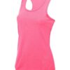 WH-BLANK-TK-LD-ElectricPink-front Women's Sport Vest, Electric Pink
