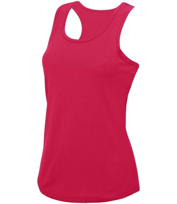 WH-BLANK-TK-LD-HotPink-front Women's Sport Vest, Hot Pink