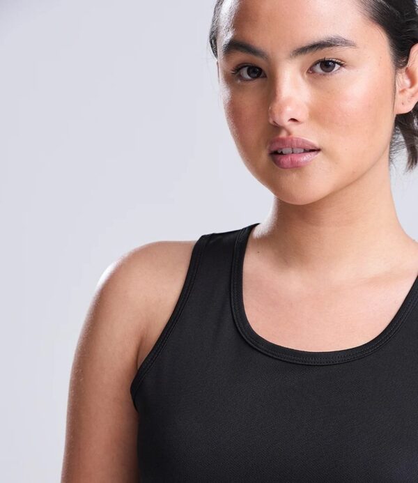 WH-BLANK-TK-LD-JetBlack-detail Women's Sport Vest, Jet Black