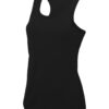 WH-BLANK-TK-LD-JetBlack-front Women's Sport Vest, Jet Black