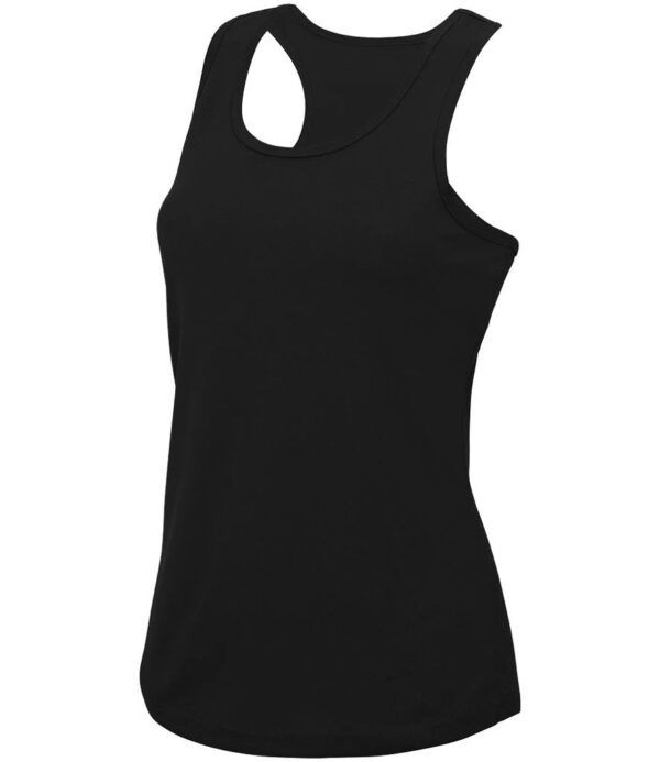 WH-BLANK-TK-LD-JetBlack-front Women's Sport Vest, Jet Black