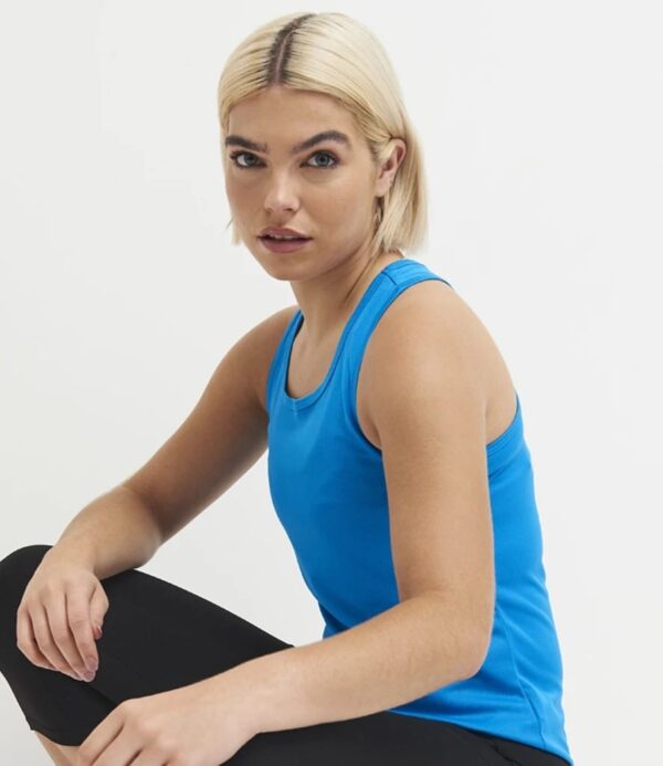 WH-BLANK-TK-LD-SapphireBlue-lifestyle2 Women's Sport Vest, Sapphire Blue
