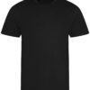 WH-BLANK-TS-KD-JetBlack-front Kids Sport Tshirt, Jet Black