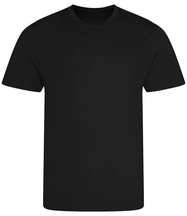 WH-BLANK-TS-KD-JetBlack-front Kids Sport Tshirt, Jet Black