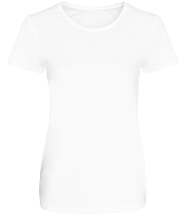 WH-BLANK-TS-LD-ArcticWhite-front Women's Smooth Sport Tshirt, Arctic White