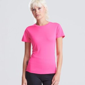 WH-BLANK-TS-LD-HyperPink-model-front Women's Sport Tshirt, Hyper Pink