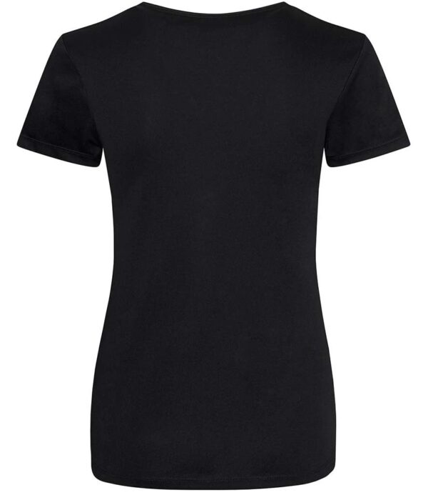WH-BLANK-TS-LD-JetBlack-back Women's Smooth Sport Tshirt, Jet Black