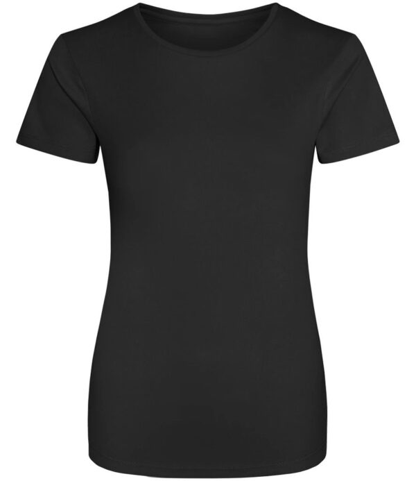 WH-BLANK-TS-LD-JetBlack-front Women's Sport Tshirt, Jet Black