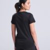 WH-BLANK-TS-LD-JetBlack-model-back Women's Smooth Sport Tshirt, Jet Black