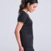 WH-BLANK-TS-LD-JetBlack-model-right Women's Smooth Sport Tshirt, Jet Black