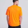 WH-BLANK-TS-UN-ElectricOrange-model-back Smooth Sport Tshirt, Electric Orange