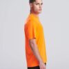 WH-BLANK-TS-UN-ElectricOrange-model-right Smooth Sport Tshirt, Electric Orange