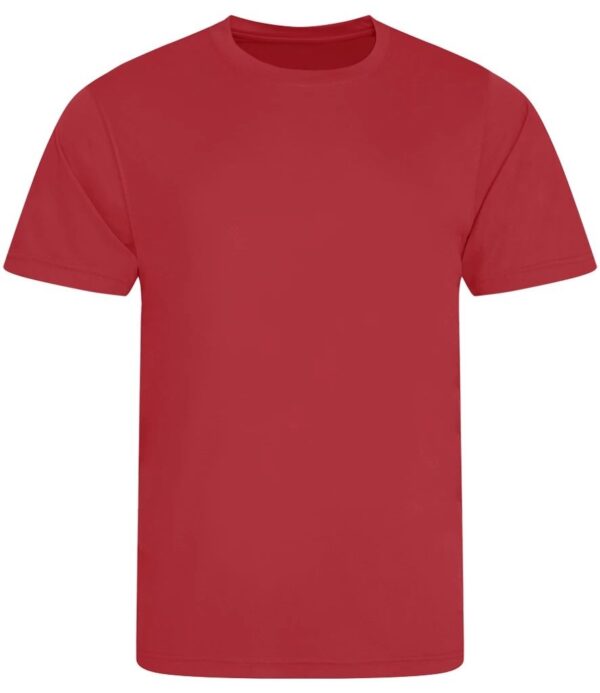WH-BLANK-TS-UN-FireRed-front Smooth Sport Tshirt, Fire Red