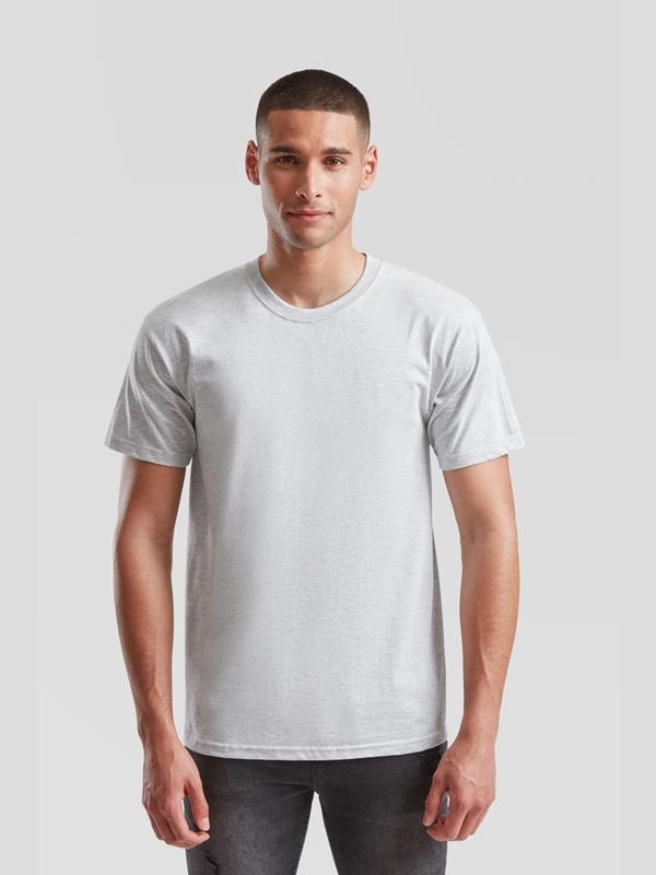 WH-BLANK-TS-UN-HeatherGrey-model-front Premium Tshirt