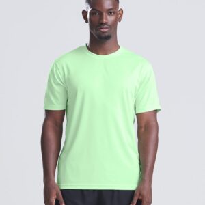 WH-BLANK-TS-UN-MelonGreen-model-front Sport Tshirt, Melon Green