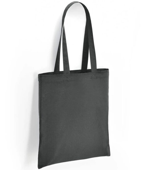Cotton Long Handle Shopper, Charcoal