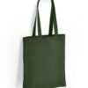 Cotton Long Handle Shopper, Forest Green