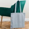 Cotton Long Handle Shopper, Light Blue