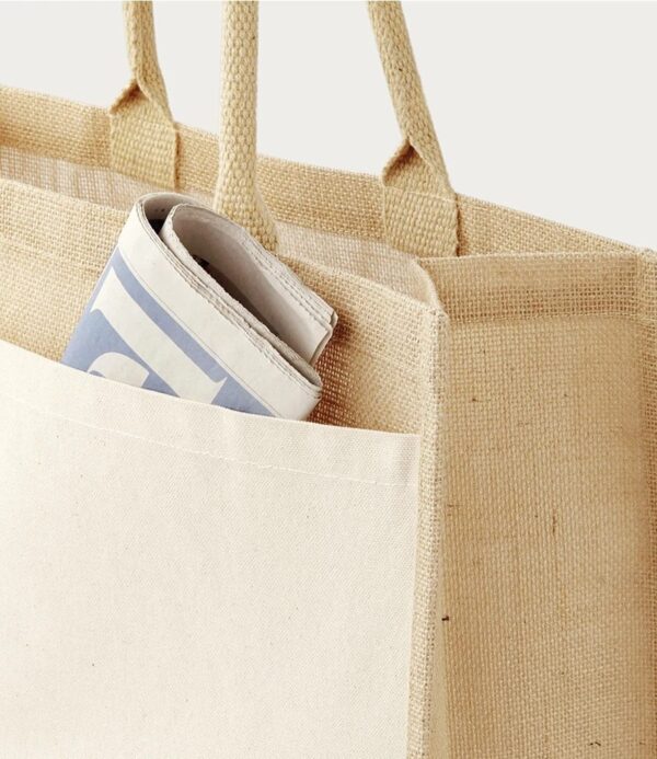 Jute Pocket Shopper, Natural
