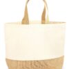 WH-BLANK-TT-UN-Natural-front Canvas Tote XL, Natural