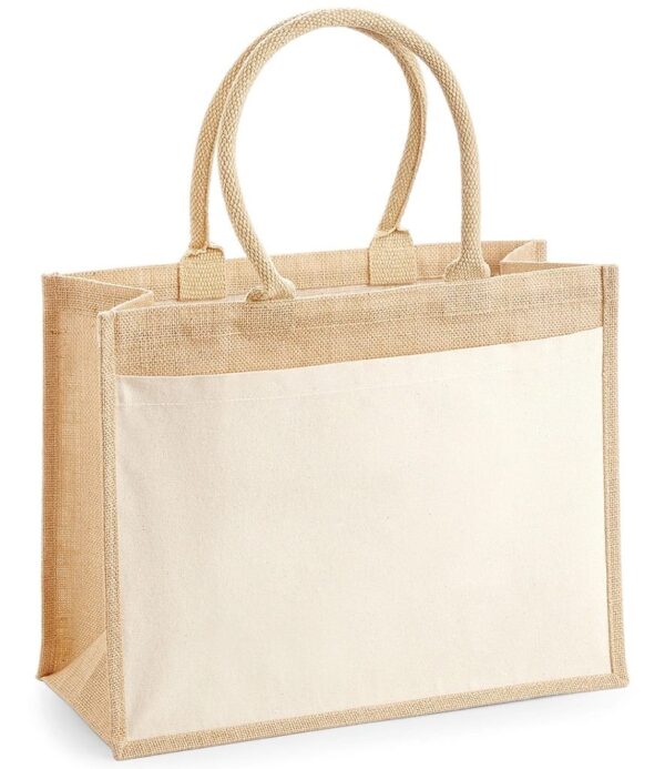 Jute Pocket Shopper, Natural