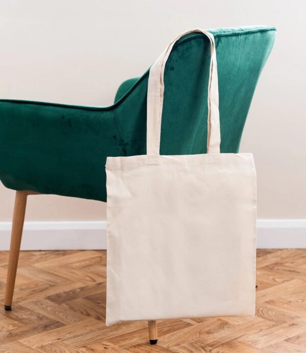 Cotton Long Handle Shopper, Natural