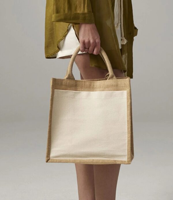 Jute Midi Tote, Natural