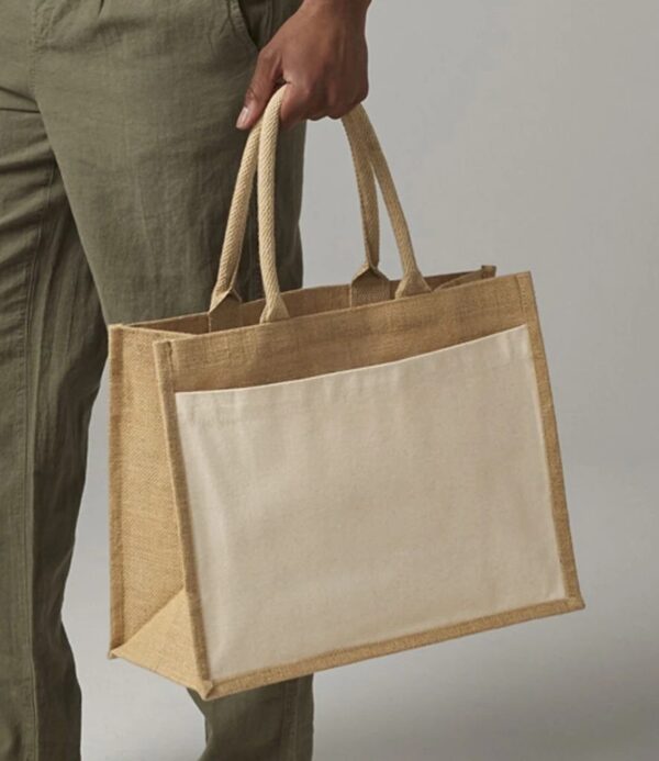 Jute Pocket Shopper, Natural