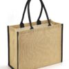 Jute Tipped Shopper, Natural/Black