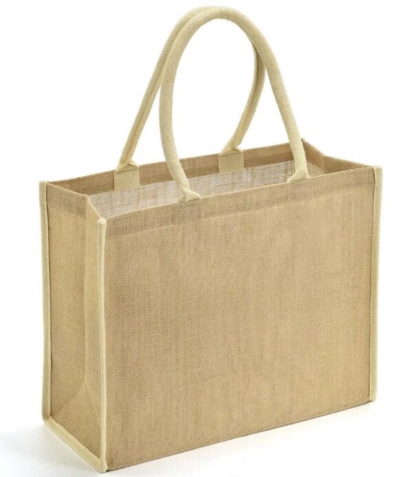 Jute Tipped Shopper, Natural/Cream