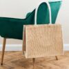 Jute Tipped Shopper, Natural/Cream