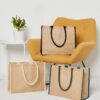 Jute Tipped Shopper, Natural/Cream