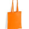 Cotton Long Handle Shopper, Orange