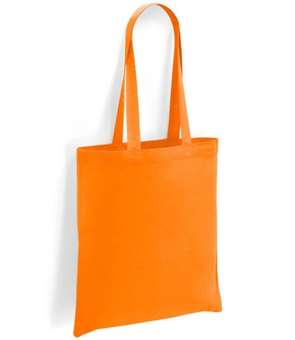 Cotton Long Handle Shopper, Orange