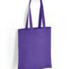 Cotton Long Handle Shopper, Purple
