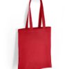 Cotton Long Handle Shopper, Red