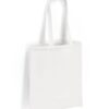 Cotton Long Handle Shopper, White