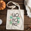 Christmas Tote Bag, Ho Ho Ho