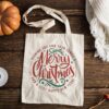 Christmas Tote Bag, Merry Christmas