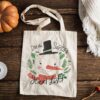 Christmas Tote Bag, Santa's Good List